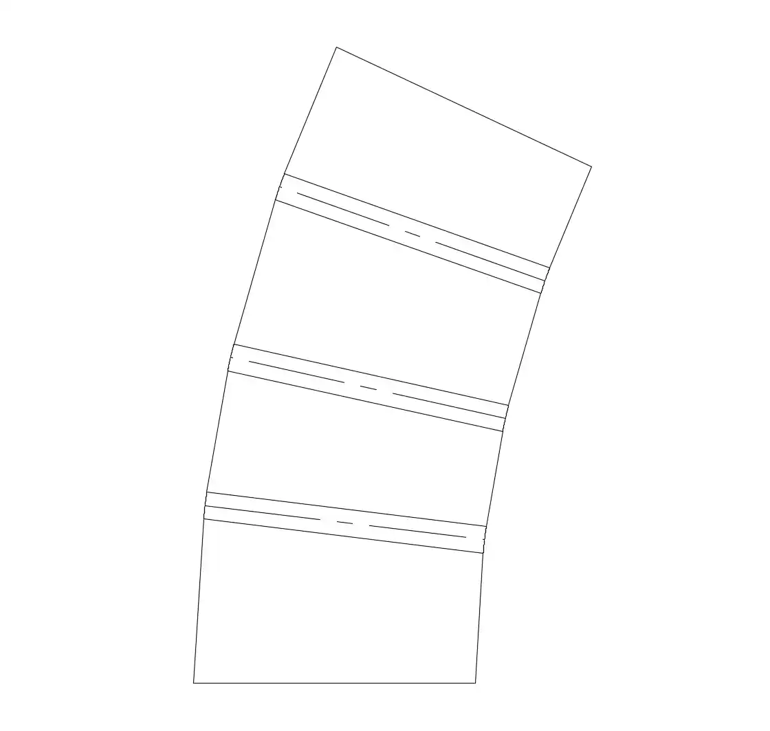 The flat pattern of the ferrule